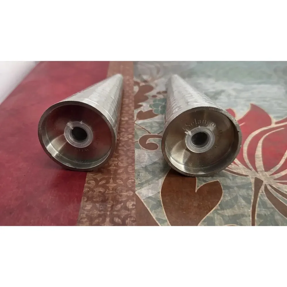 Vintage Royal Selanger Hammered Pewter Salt & Pepper Shakers EUC